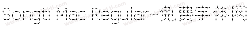 Songti Mac Regular字体转换